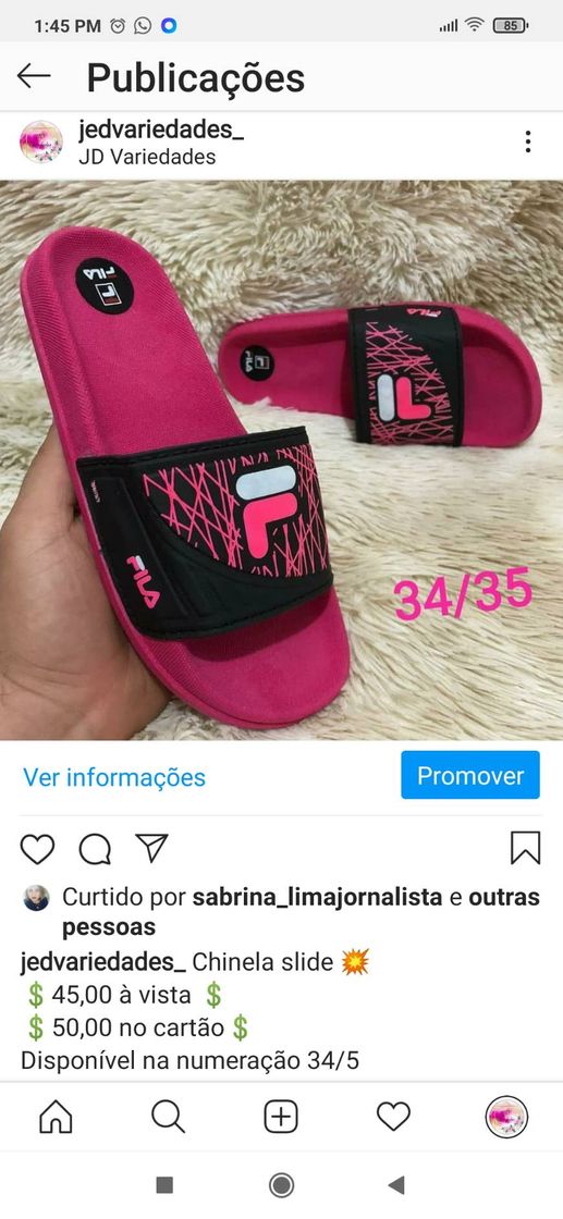 Fashion Chinela slide