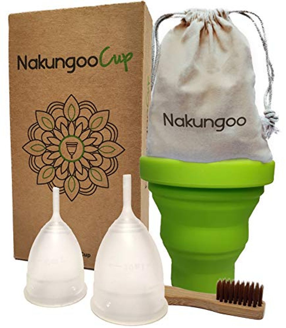 Social NakungooCup Copa Menstrual Kit Suave Organica Certificado 2 Copas en Talla S