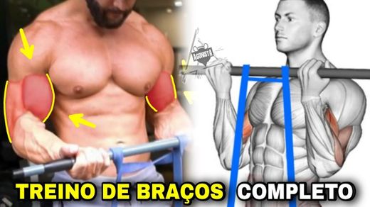 Treino para braços - exercícios de bíceps e tríceps