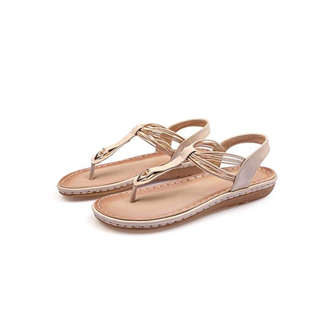 Fashion Sandalias de Mujer Sandalias de Verano Planas Bohemias Zapatos Casuales Mujer Sandalias