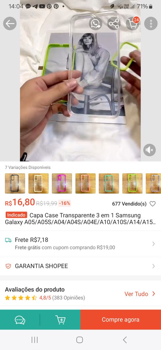 Social Capinha sansung a15