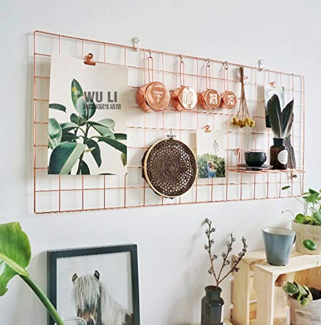 Social WUZILIN - Estante de Rejilla de Pared para Manualidades, de Hierro, para