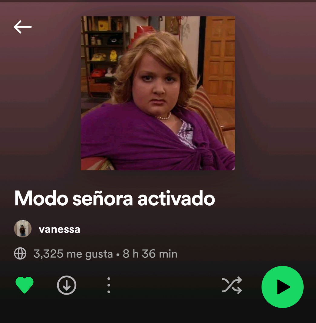 Music Modo señora activado.