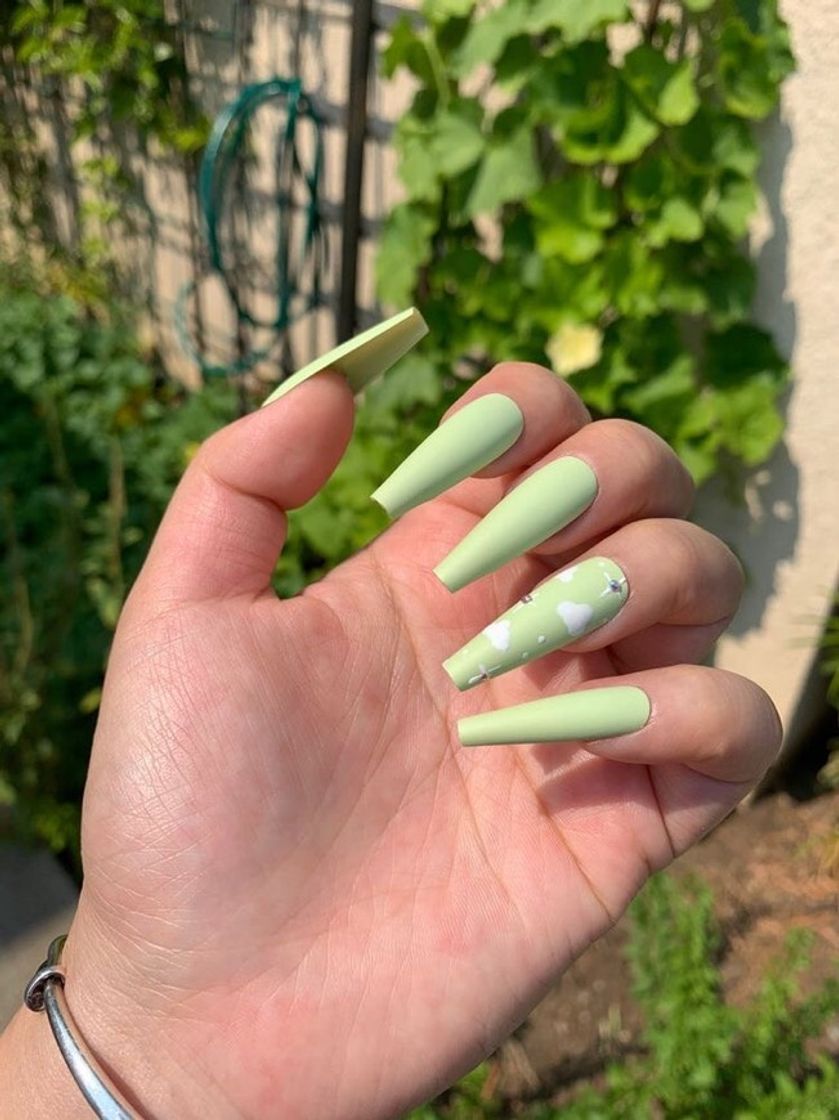 Fashion matte light green cloud 