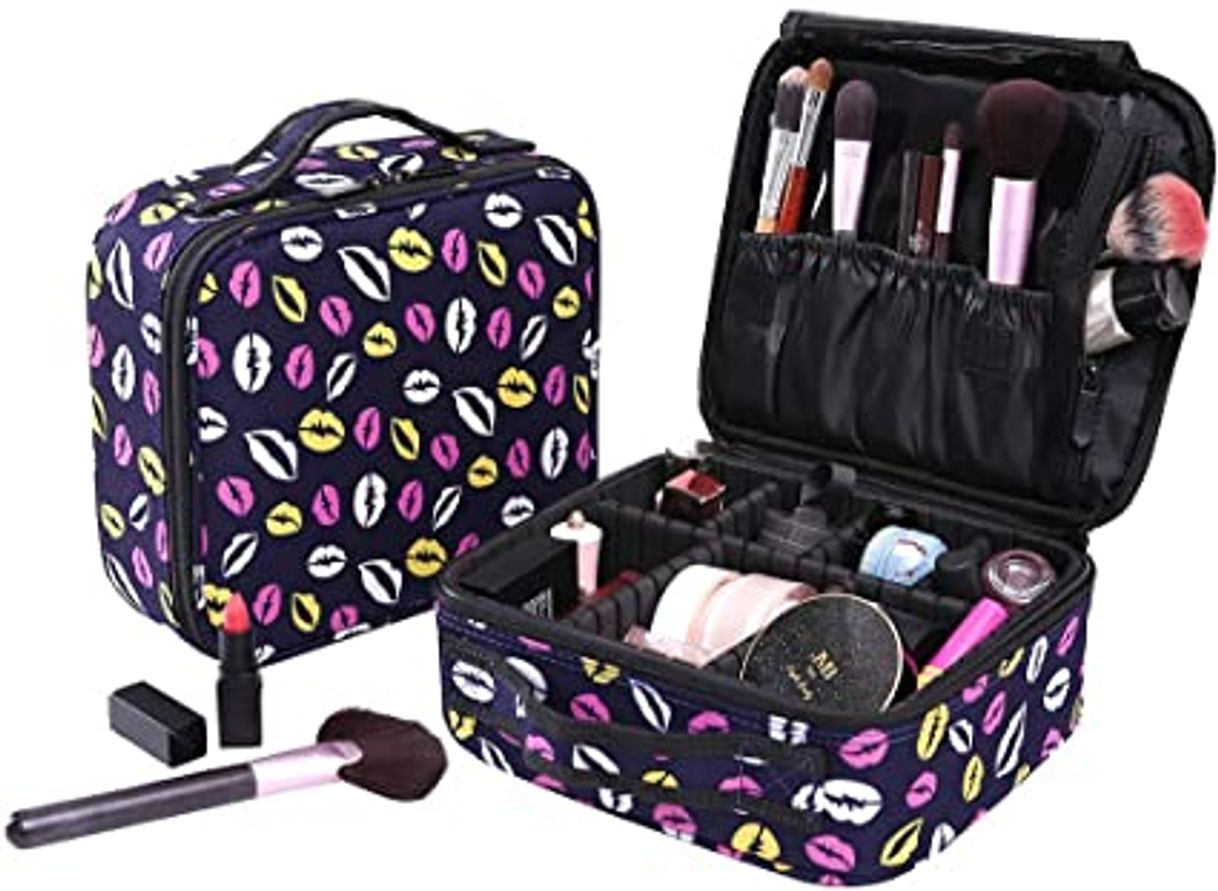 Social Neceser de Viaje para Maquillaje, Organizador Grande para Mujeres y niñas