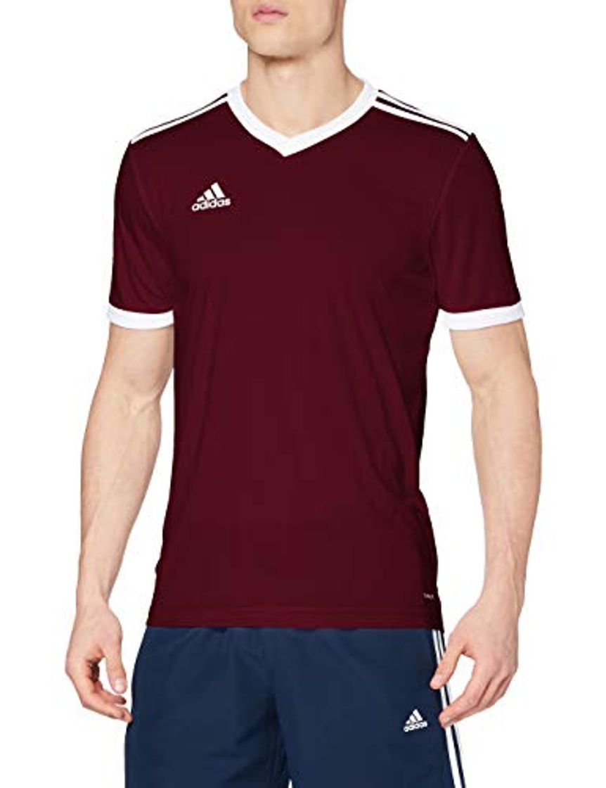 Fashion Adidas TABELA 18 JSY Camiseta de Manga Corta, Hombre, Maroon