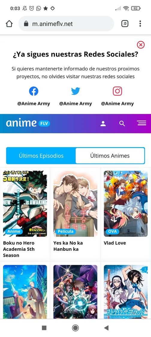 Aplicaciones Ver Anime Online HD — AnimeFLV