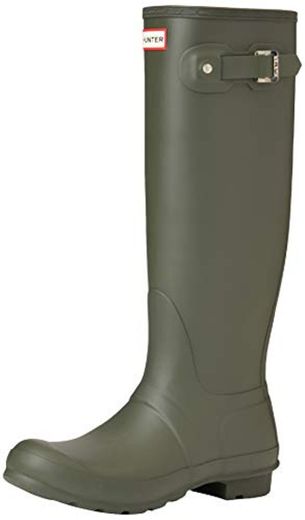 Hunter High Wellington Boots, Botas de Agua Mujer, Verde