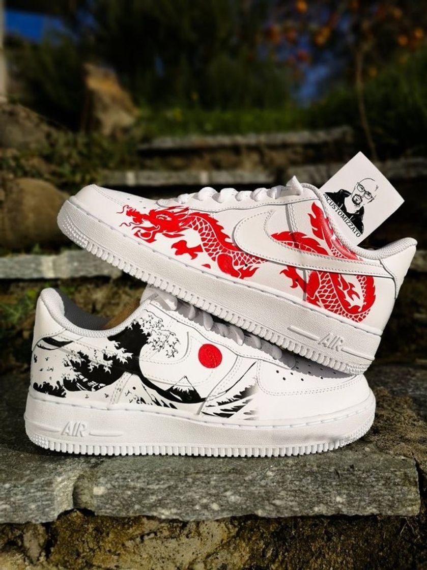 Moda Custom Nike Air Force 1 x Red Dragon 🐲