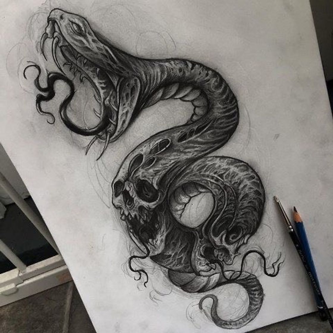 Moda Tatuagem de cobra 🐍