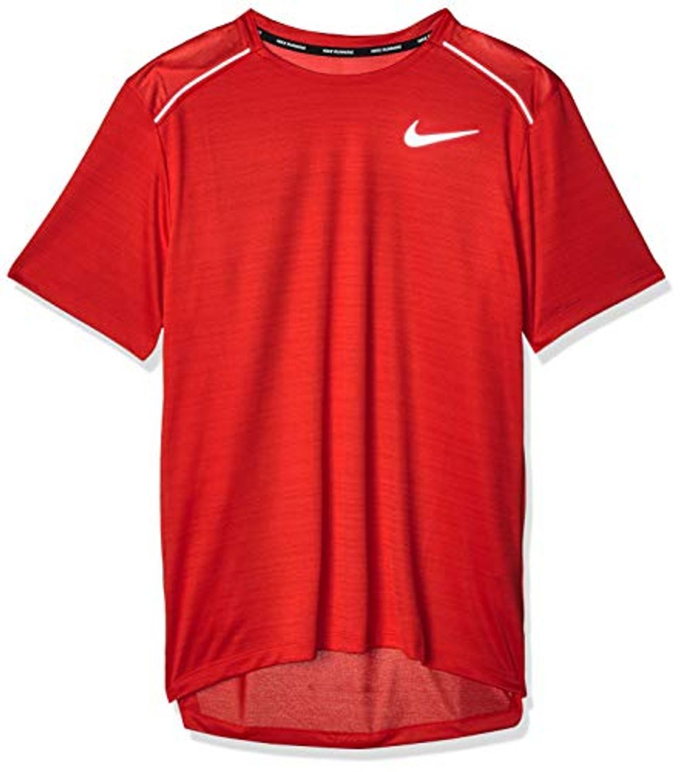 Moda NIKE Dri-FIT Miler Camiseta, Hombre, Rojo