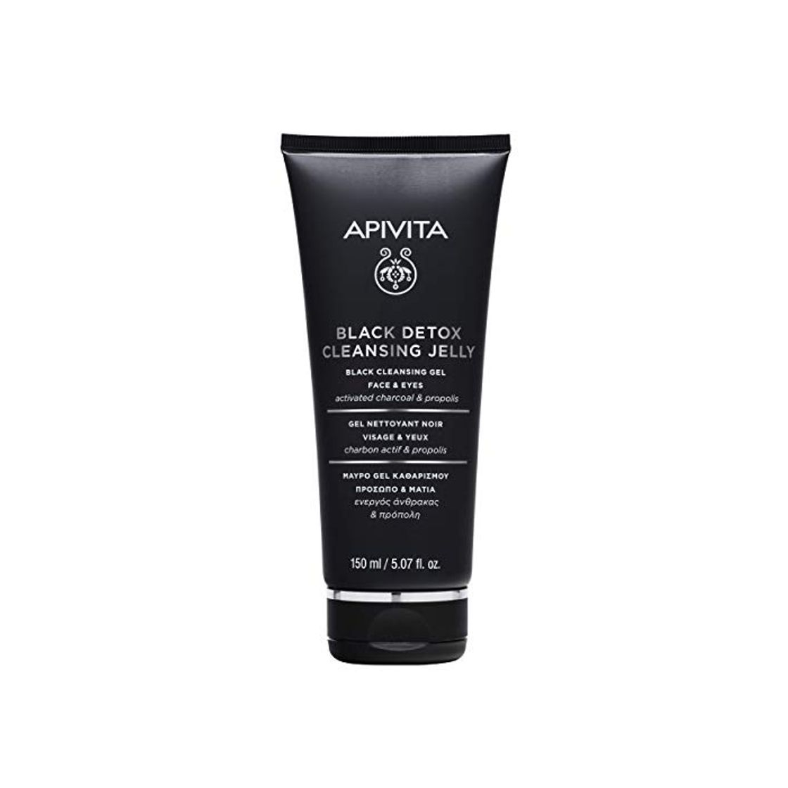 Social Apivita Black Detox Cleansing Jelly for Face & Eyes 150ml