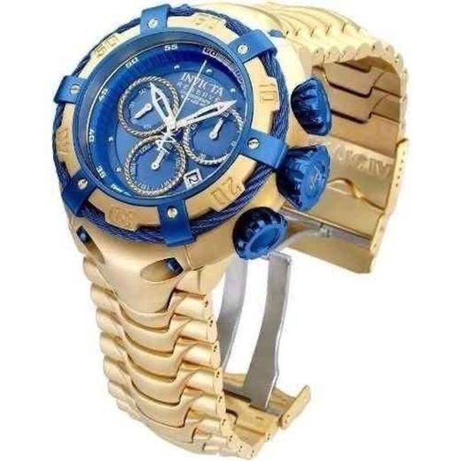 Relógio Invicta Bolt 21361 Dourado / Azul