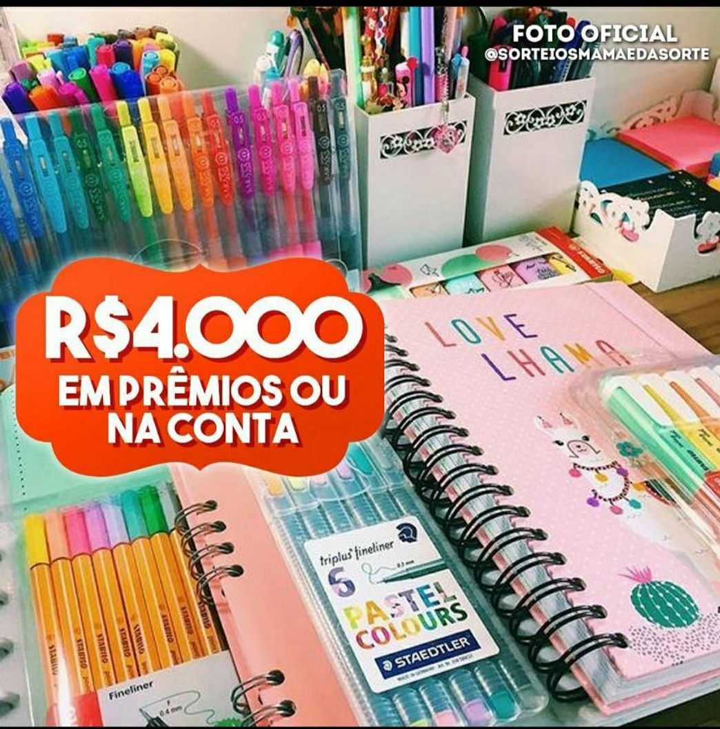 Fashion 🏷️Sorteio de papelaria 