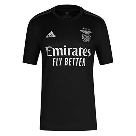 adidas Camiseta 2º Equipácion SL Benfica 2020-21, Hombre, Black