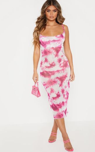 TIE DYE PINK DRESS