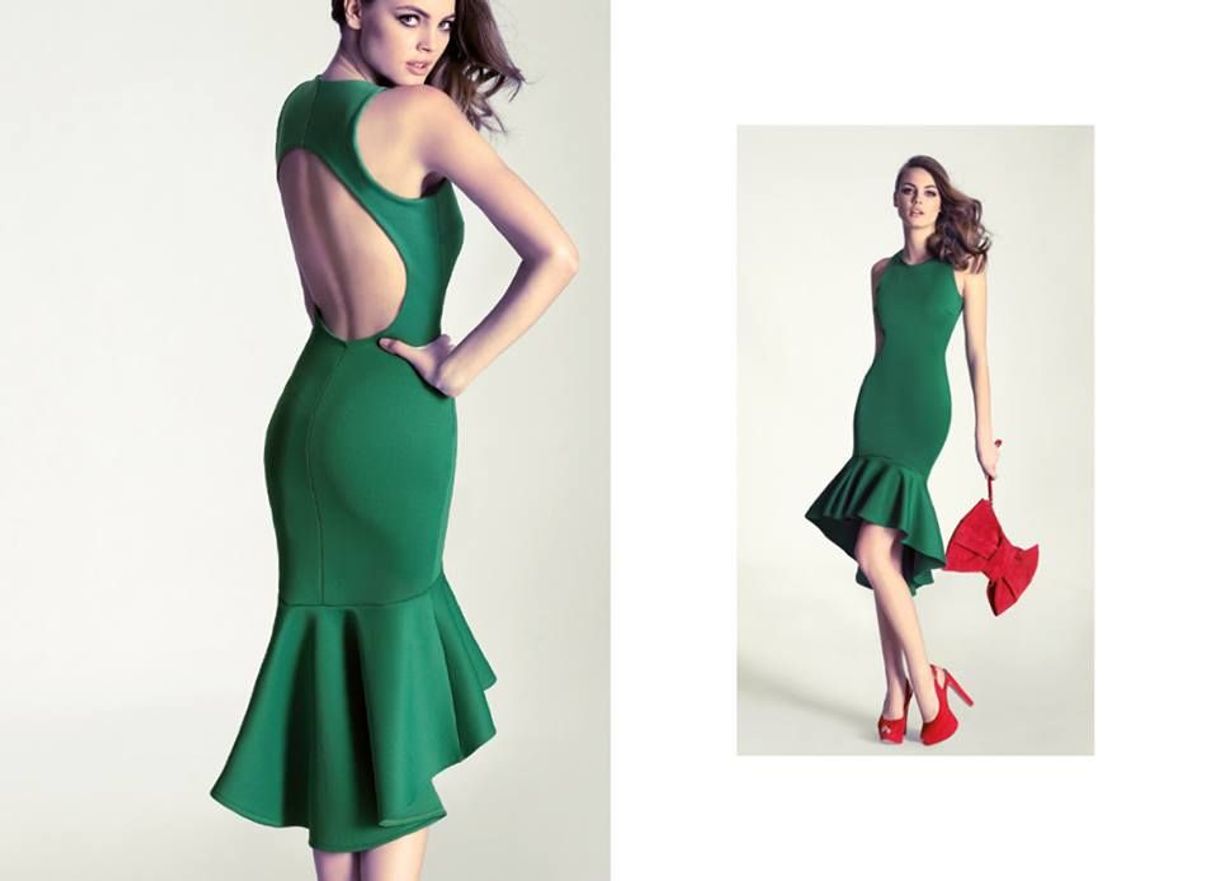 Productos Vestido Verde em lantejoulas Etxart&Panno