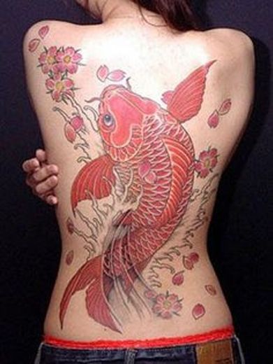 MONTOJ Koi Coloring Tattoo Sexy