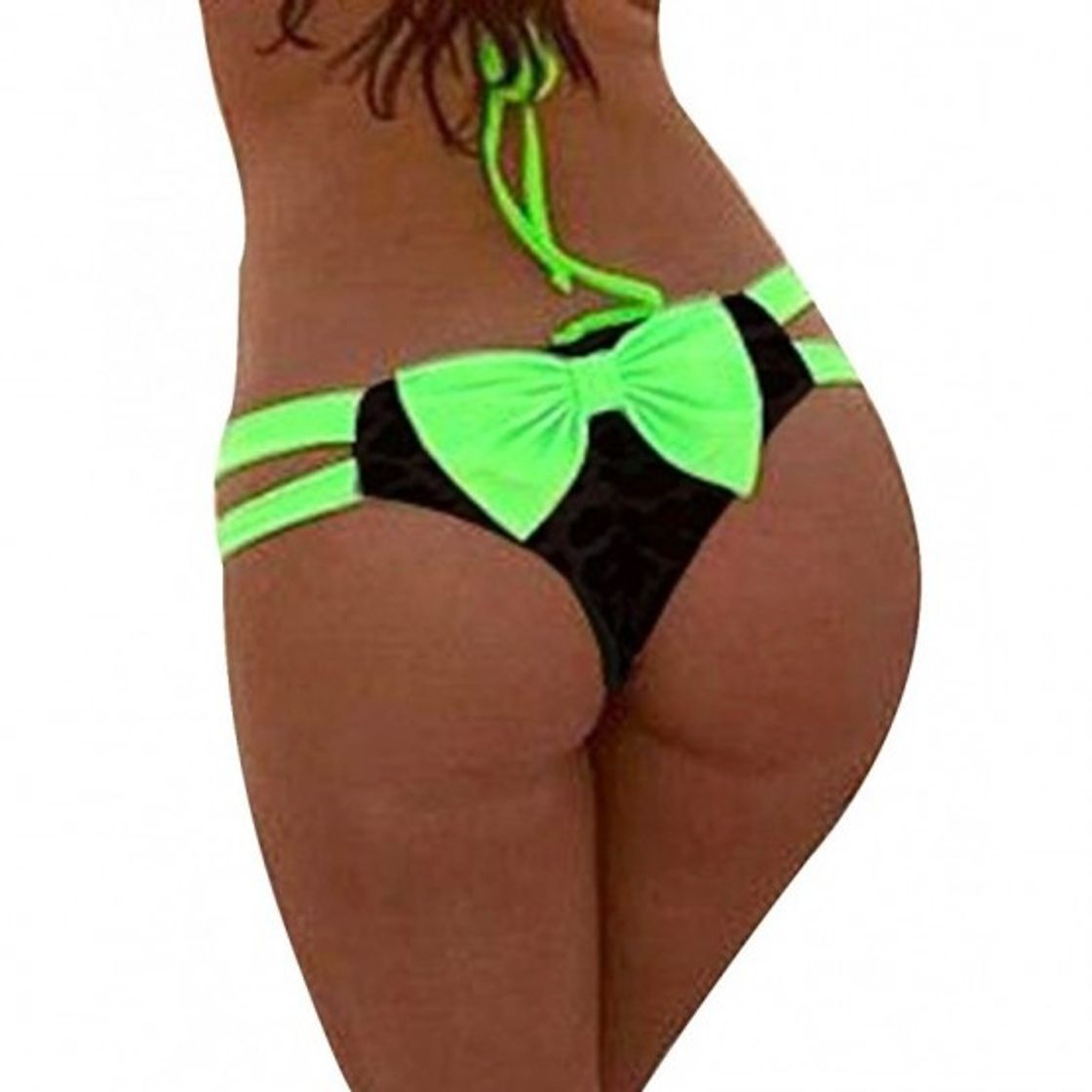 Product Bikini Mujer Triángulo Acolchado Bra Trajes de Baño Brasileño Bañador770 Todo Blanco Large