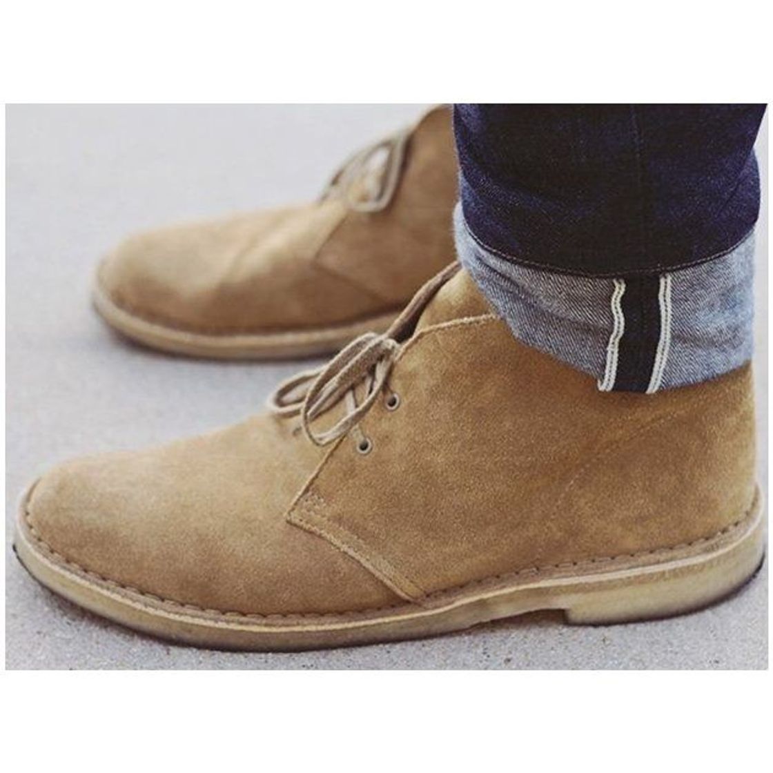 Fashion Clarks Original Desert - Botas para Hombre, Marrón