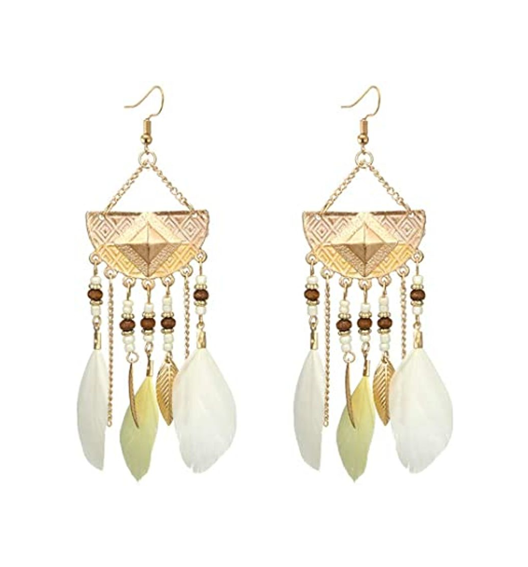 Producto Pendientes Borla Flecos Bohemio, Holacha Pendientes Largos de Cuerda aretes colgantes étnica