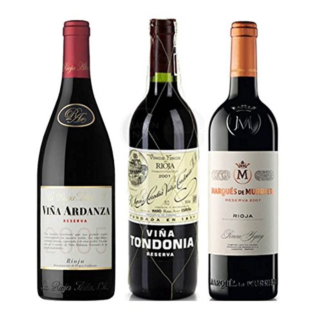 Producto Pack Vino Top Rioja 3 botellas. 1 Viña Ardanza