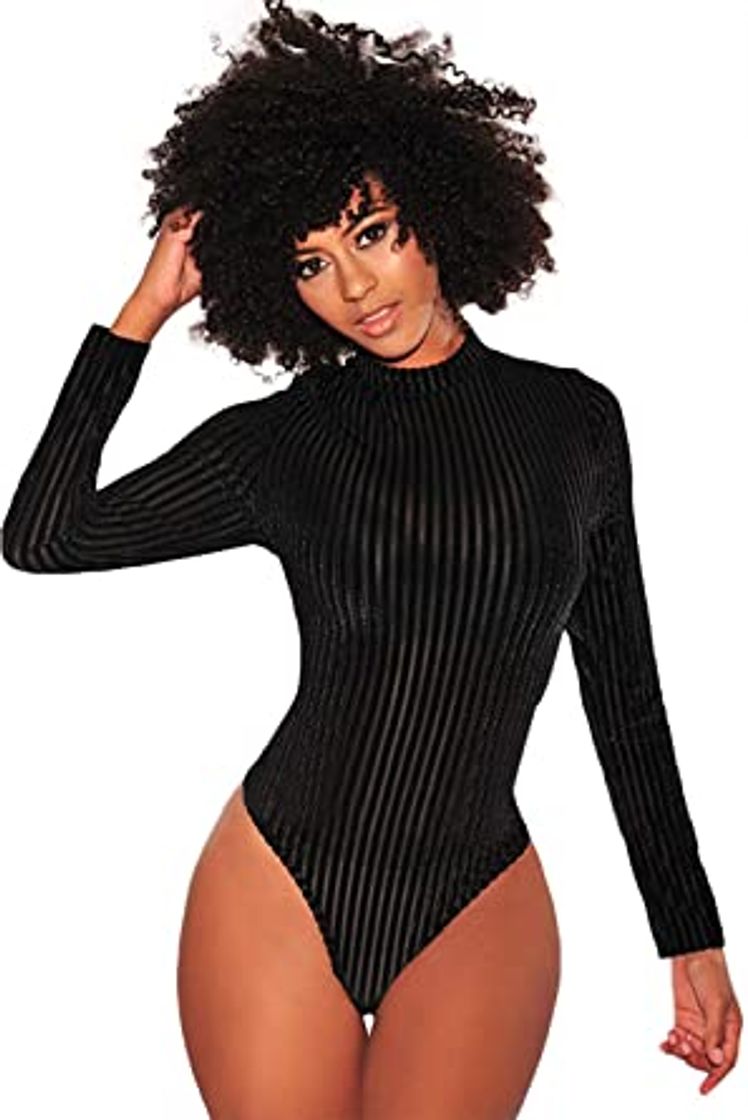 Producto Mujer Body elástico Monos De Manga Larga Ajustados De Otoño Invierno Bodycon