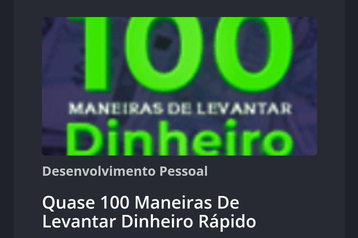 Fashion Livro 100 maneiras de levantar dinheiro 💰