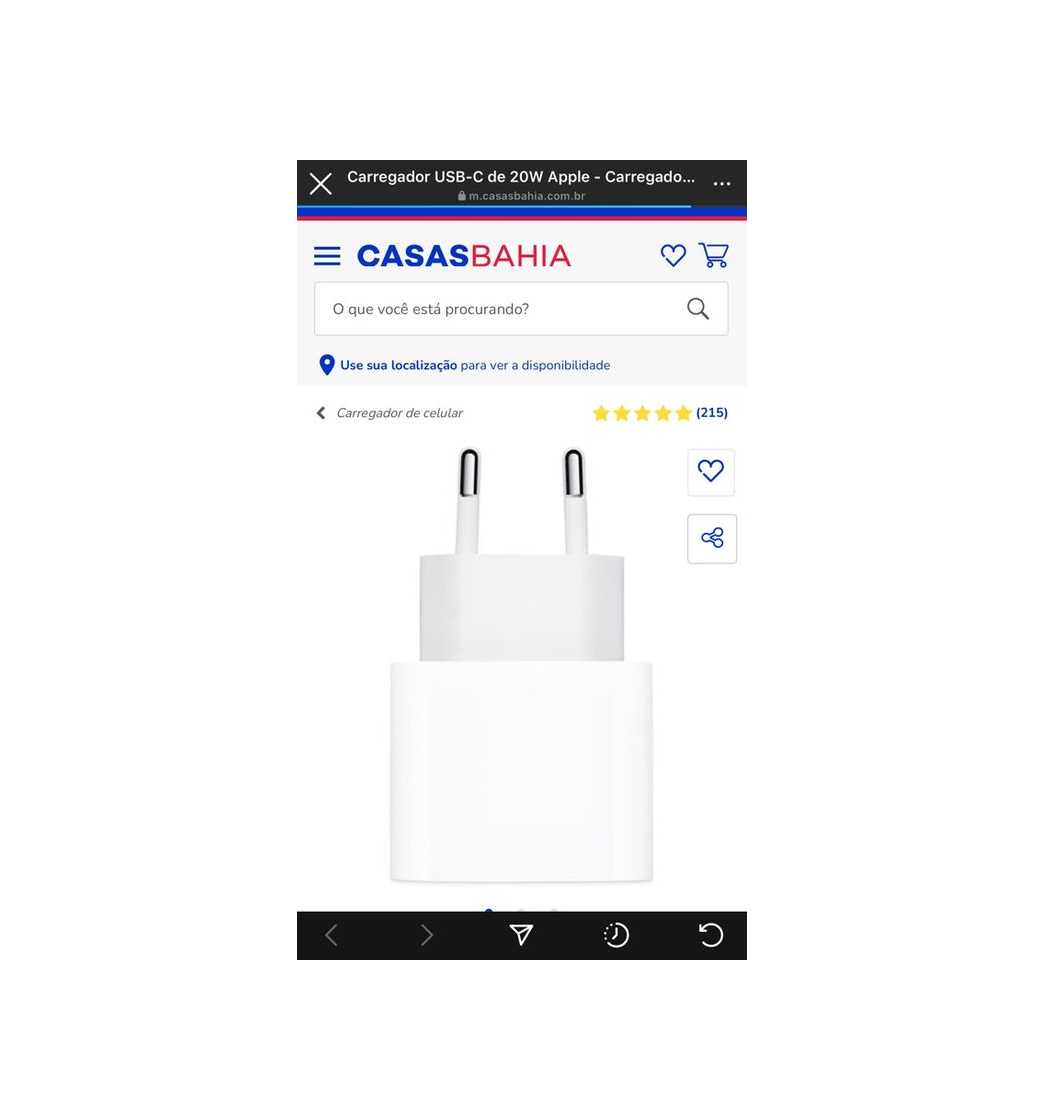 Product Carregador USB-C de 20W Apple - Carregador de celular