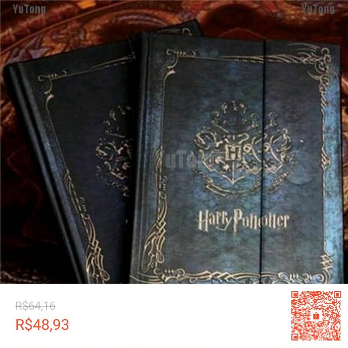 Moda Caderno Envelhecido Harry Potter