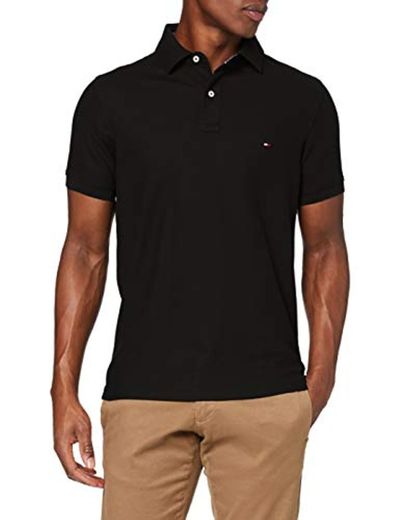 Tommy Hilfiger Core Hilfiger Regular Polo, Negro