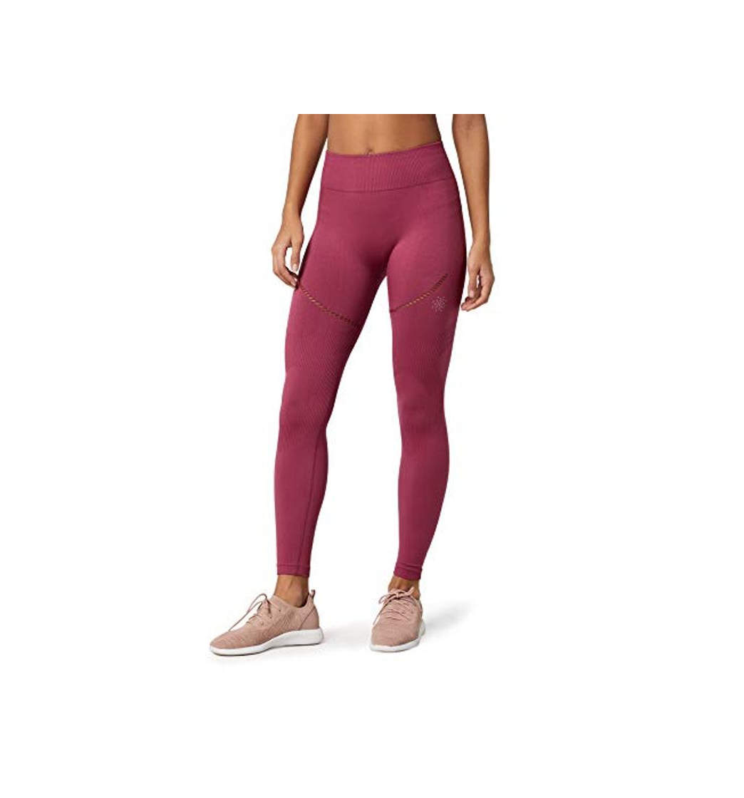 Product Marca Amazon - AURIQUE Mallas de Deporte sin Costuras Mujer, Rosa