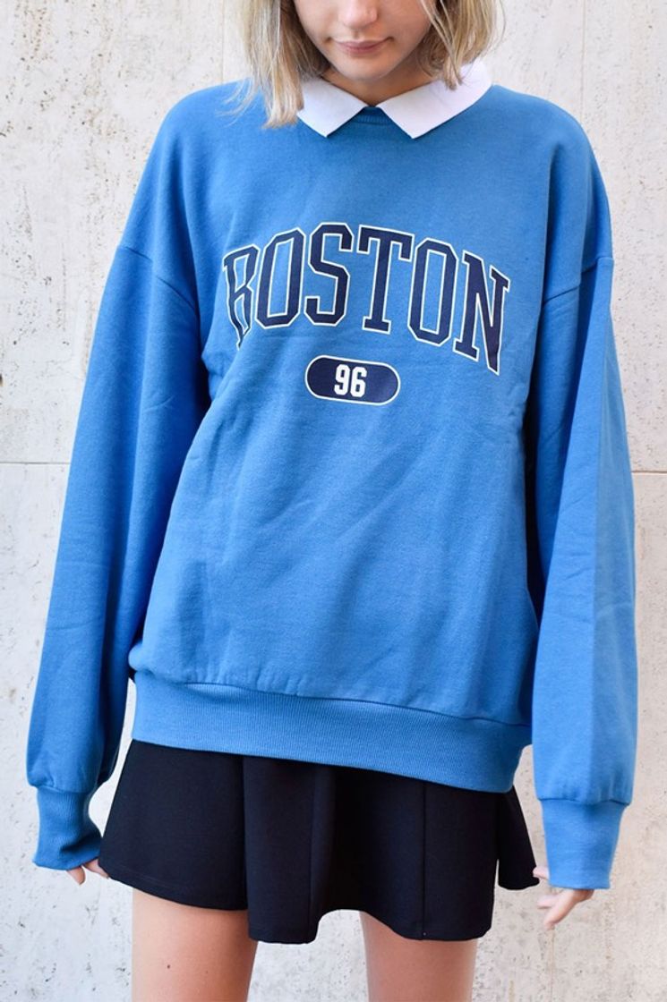 Fashion sudadera boston cuello subdued