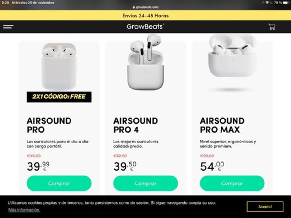 Productos Growbeats - Auriculares