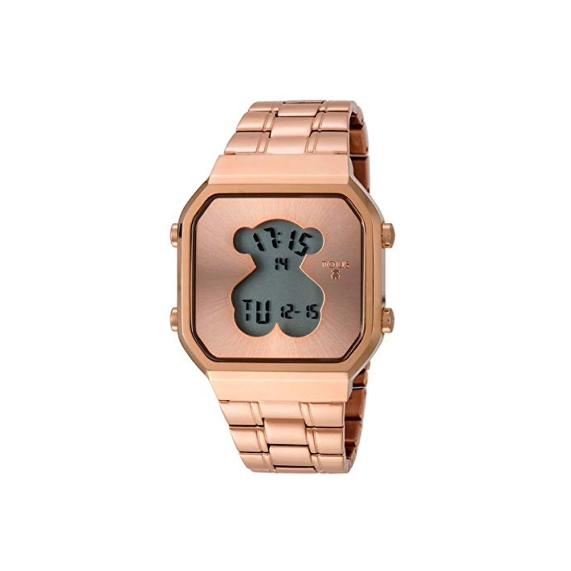 Producto Reloj tous D-Bear SQ de acero IP rosado Ref