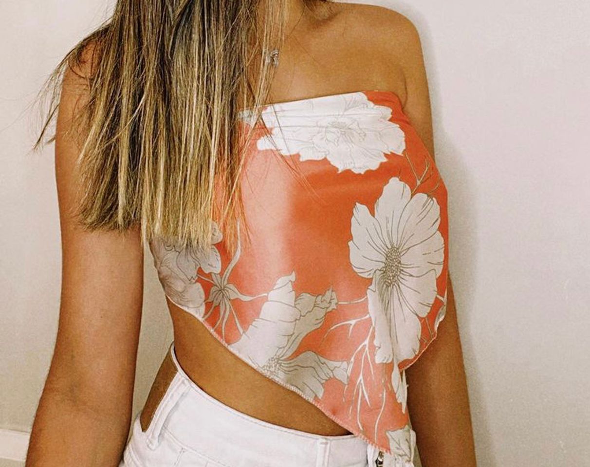 Moda LENÇO CROPPED FLORAL 🌸