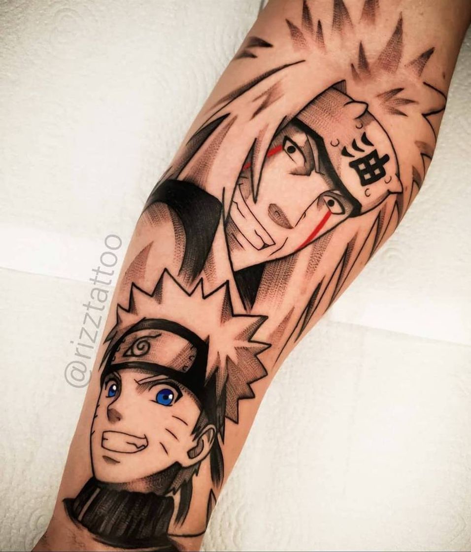 Social Jiraiya e Naruto Tattoo