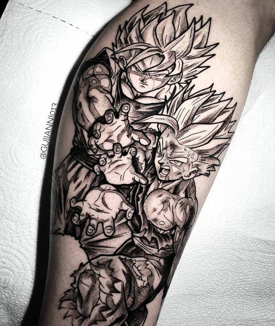 Social Goku & Gohan Tattoo