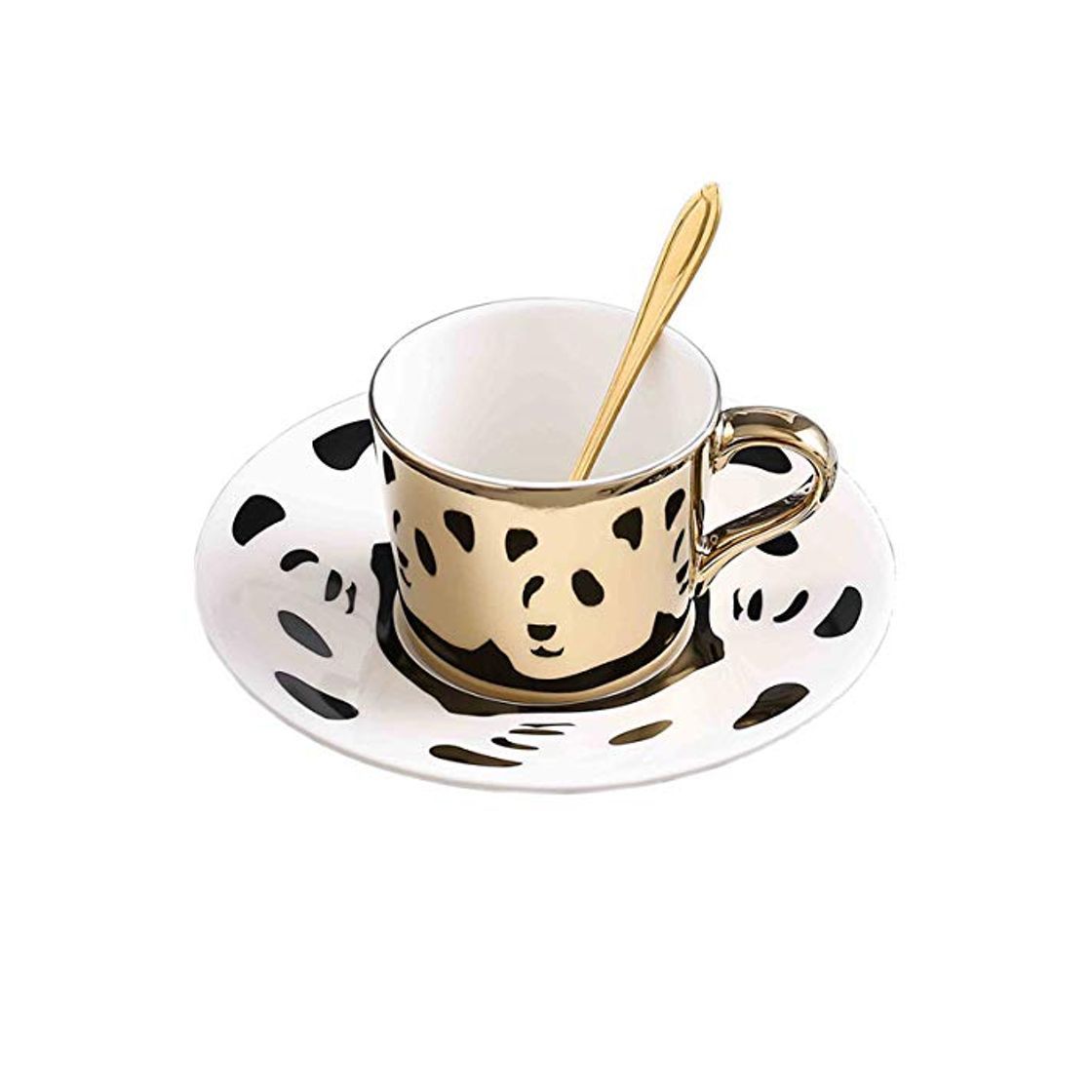 Products fanquare 250 ml Taza de Café de Reflejo del Espejo de Panda