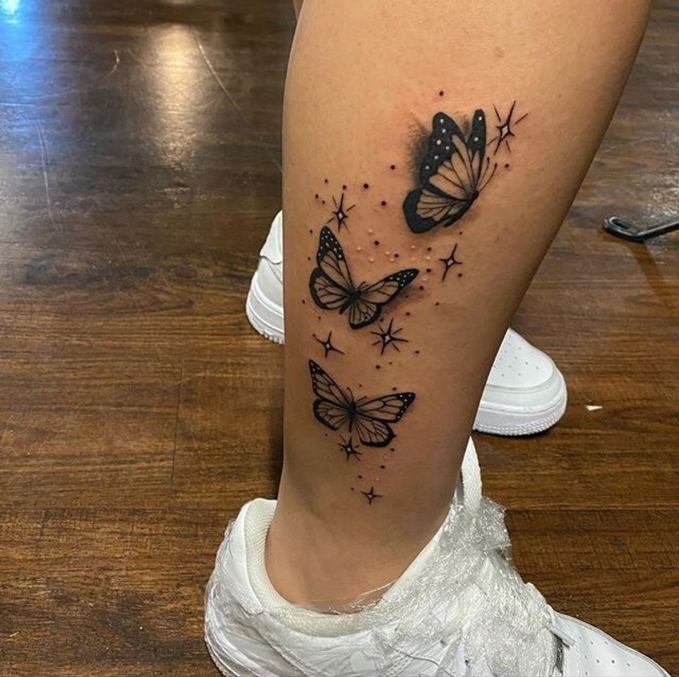 Fashion Tatuagem de borboleta 💜