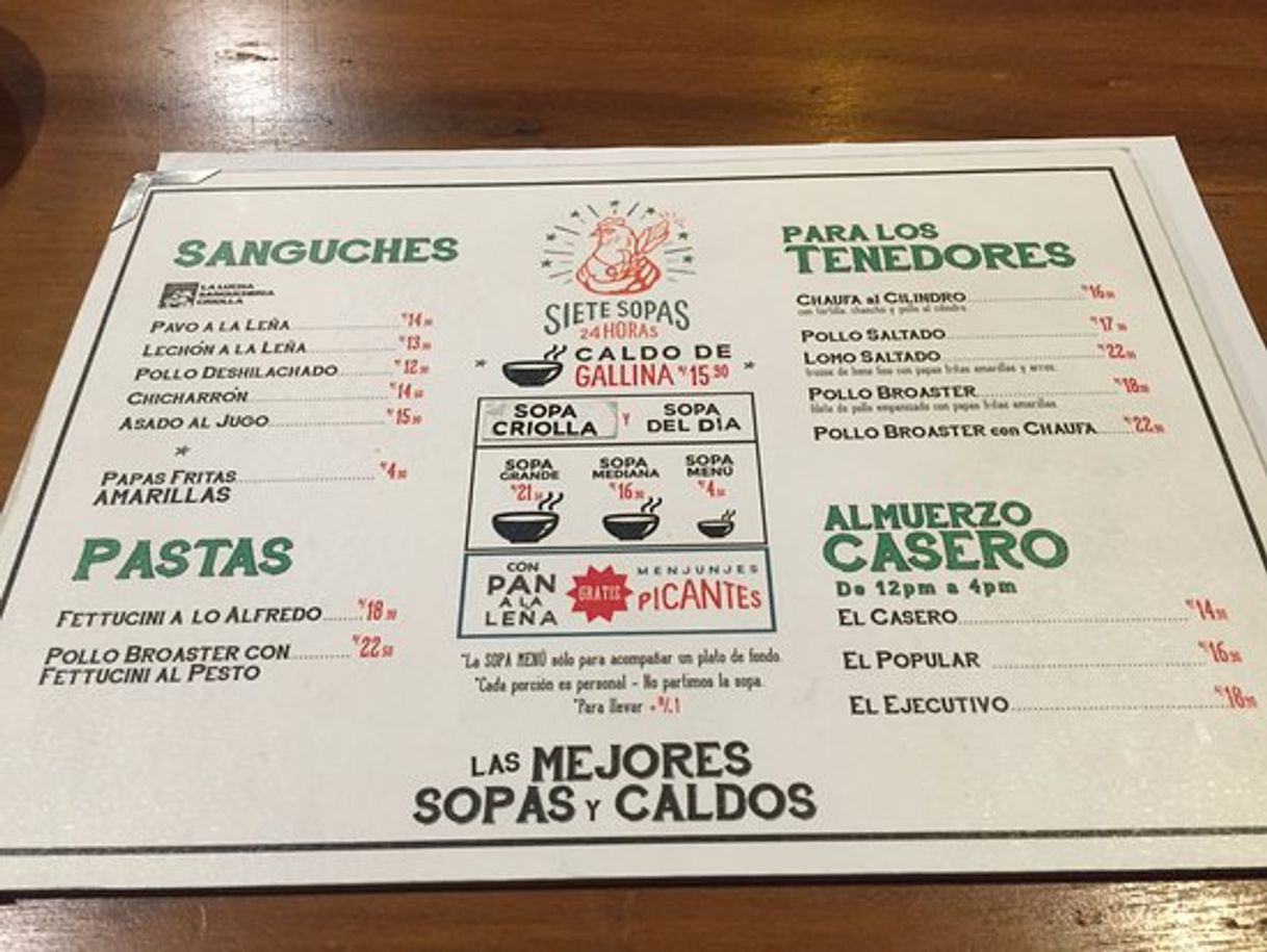 Restaurants Siete Sopas
