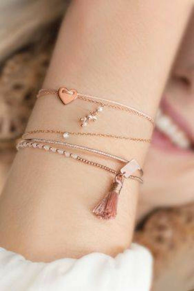 Moda Pulseira Rose Gold 