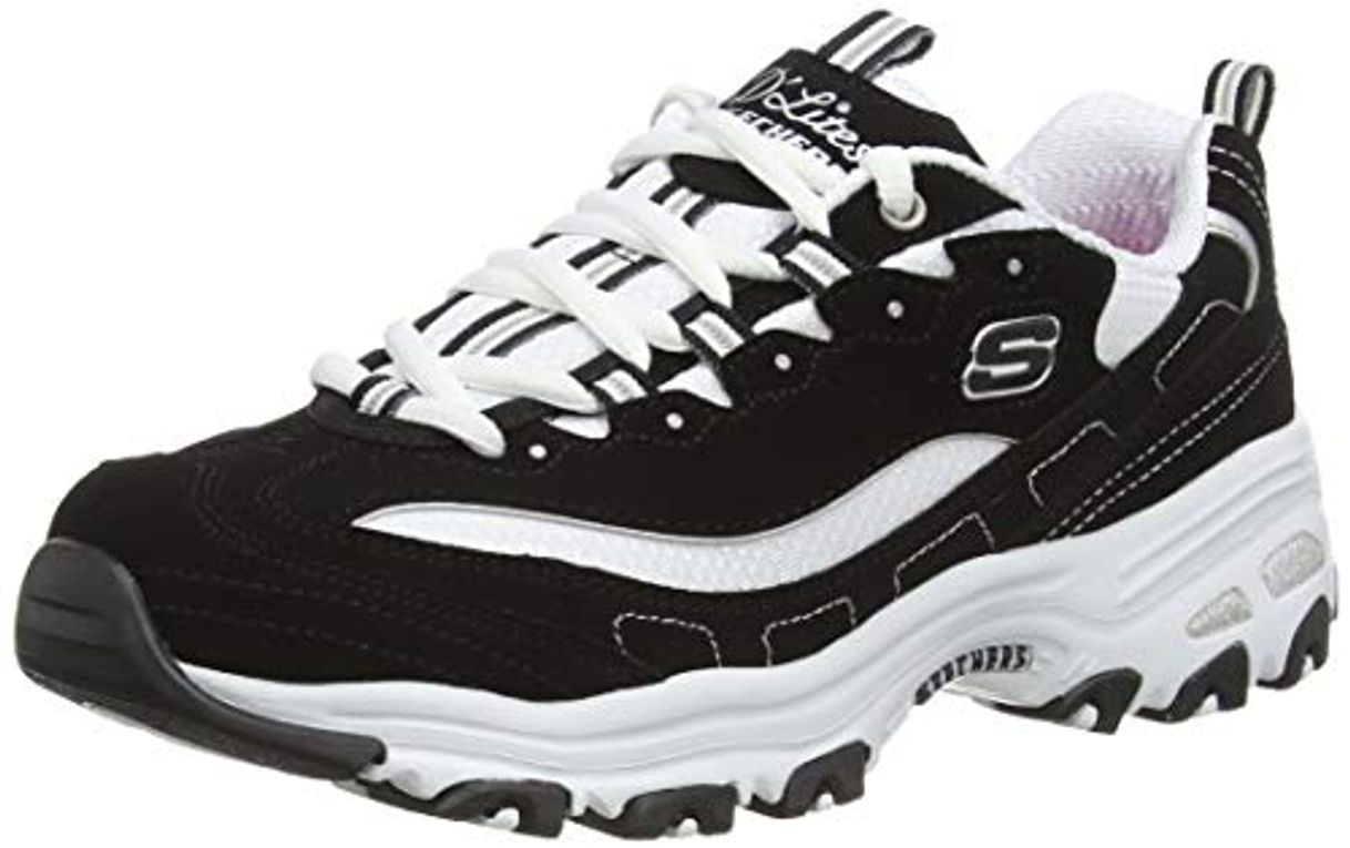 Social Skechers Women's D'Lites Me Time TrainersBlack