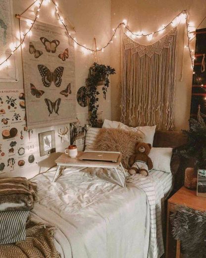 Aesthetic nature bedroom