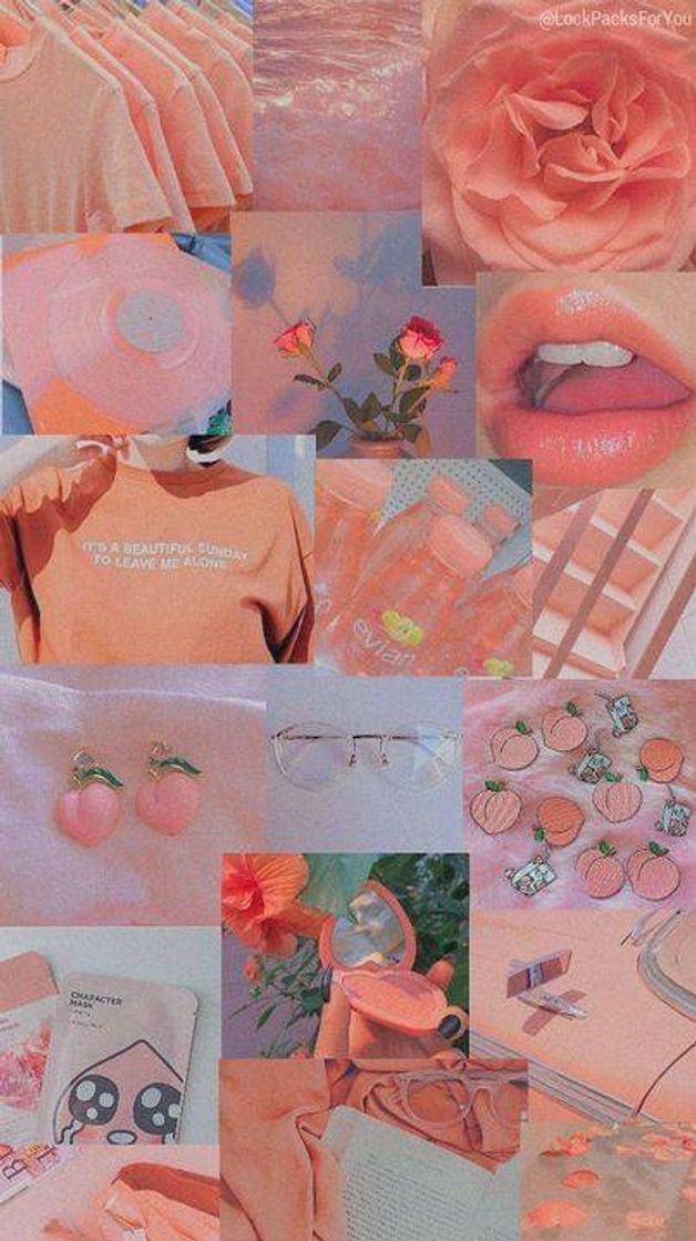 Moda Aesthetic peach vibes wallpaper