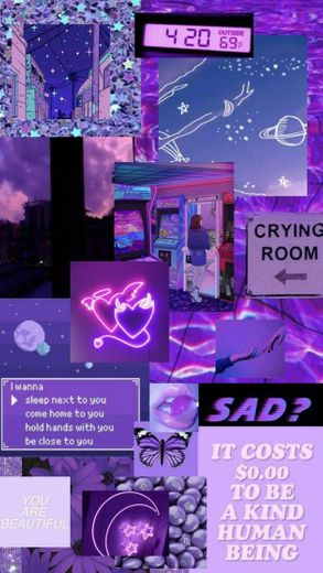 Wallpaper roxo aesthetic