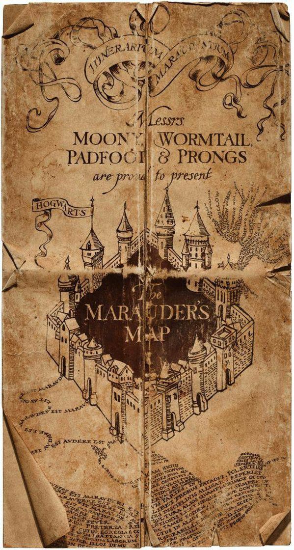 Mapa dos marotos Harry Potter