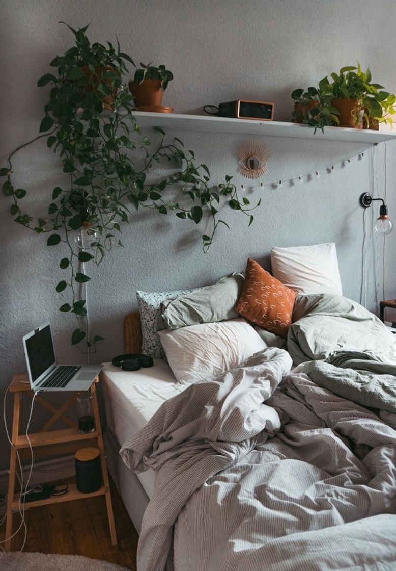 Moda Aesthetic Grey Bedroom