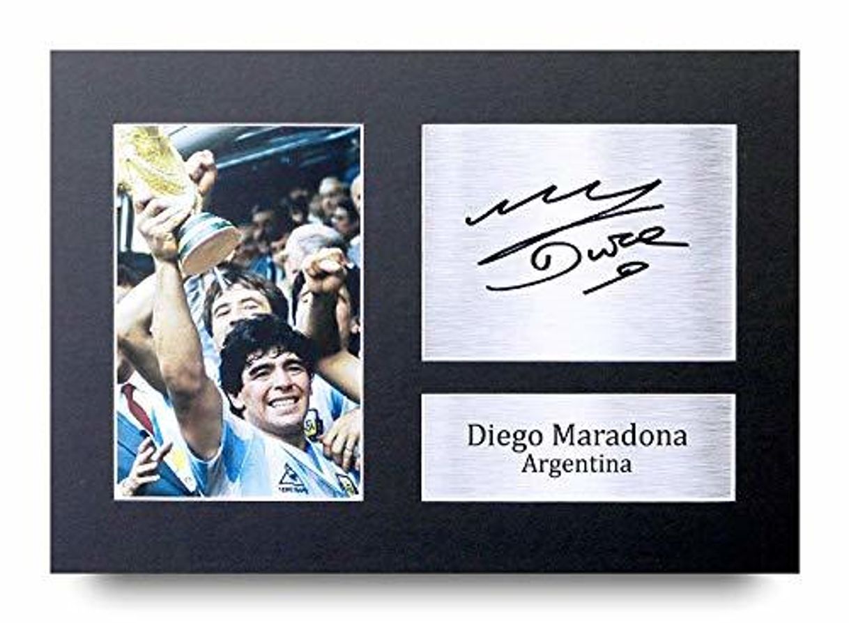 Products HWC Trading Diego Maradona A4 Sin Marco Regalo De Visualización De Fotos