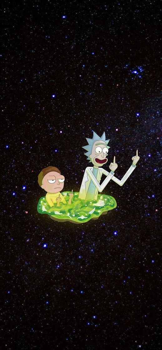 Fashion wallpaper rick & morty